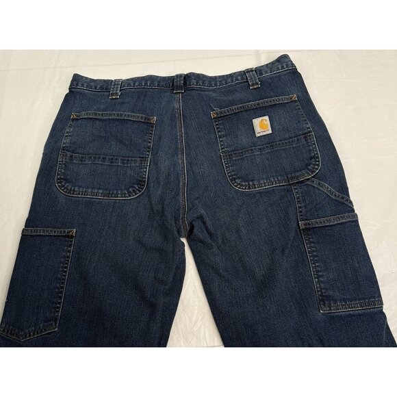 Carhartt Rugged Flex Relaxed Fit Denim Jeans Mens 38x30 (29” Measured) 102808 - Picture 5 of 14